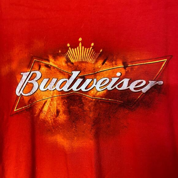 Chase Authentics 2007 Nascar Dale Earnhardt Jr Budweiser Red T-Shirt Size Large - Picture 2 of 6